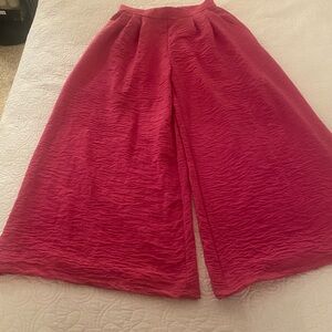 Hot Pink Wide-Leg Pants